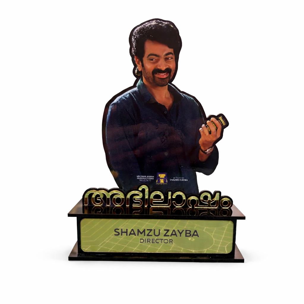 Custom photo cutout acrylic stand