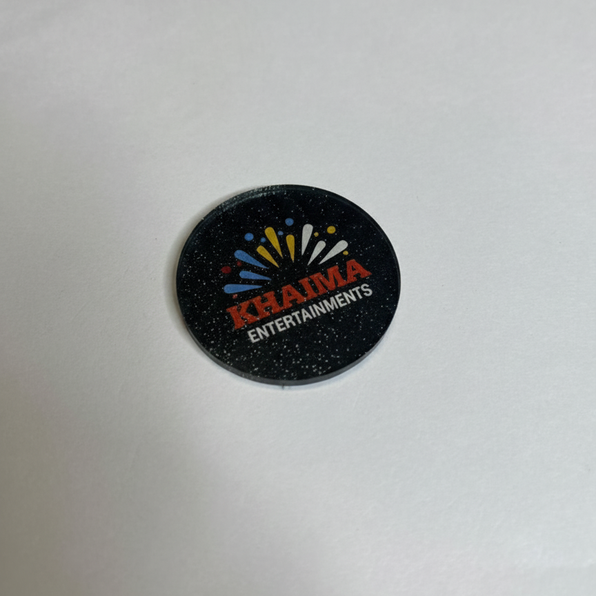 Acrylic Name Badge – Round Shape