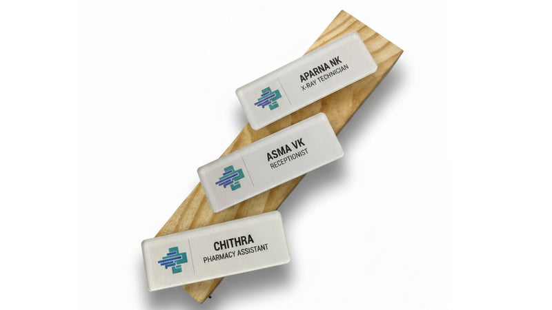 Rectangle Name Badge -MOQ: 10 pcs →